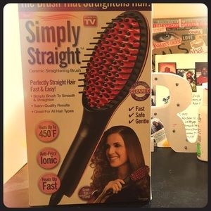Simply straight, hair straightening brush !